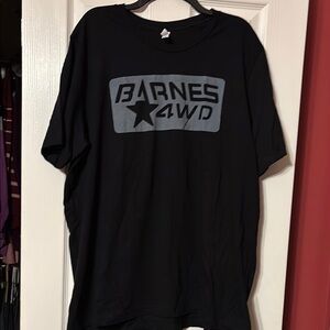 NWOT Barnes 4th black tshirt size 2XL